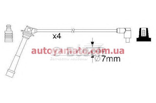 Дроти запалювання Bosch 986357198 ціна, від 41.11 USD