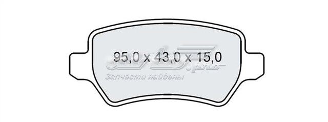 Задні гальмівні колодки Dafmi D246E ціна, від 10.70 USD
