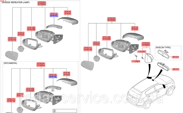  87624F1100 Hyundai/Kia