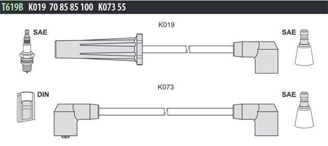 T619B Tesla Проводи високовольтні