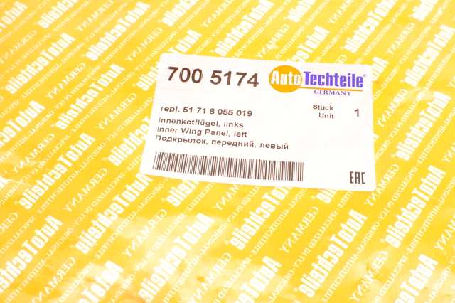 Захист бампера переднього, лівий 7005174 Autotechteile