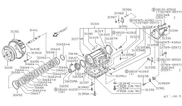 Купити 3139751X02 Nissan/Infiniti Прокладка піддону АКПП