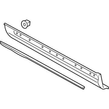 Молдинг передньої лівої двері, нижній Ford FA1Z5820879BA ціна, від 113.89 USD