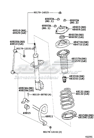 Стабілізатор передній стійкості Toyota Camry VI седан (V40) (2006 - 2011) ціна, від 31.87 USD
