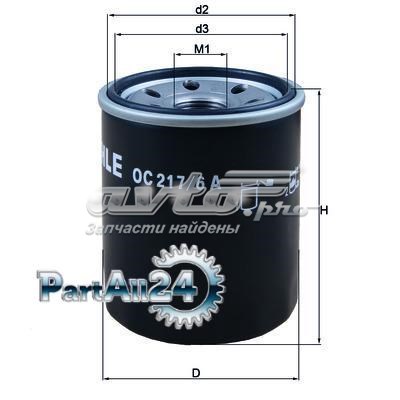 Фільтр масляний Mahle Original OC2176A