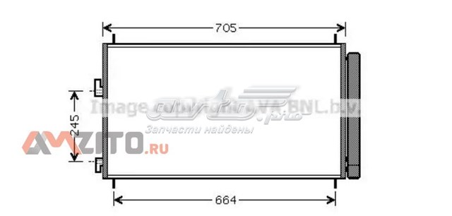 Радіатор кондиціонера TO5410D AVA