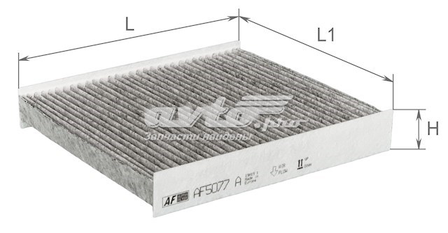Фільтр салону AF5077A Alpha Filter