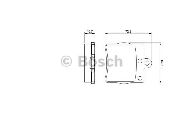 Задні гальмівні колодки Bosch 986494016 ціна, від 16.46 USD