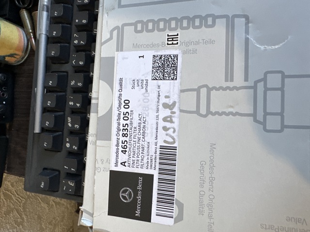 Фільтр повітряний обігрівача Mercedes A4658350500 ціна, від 30.78 USD