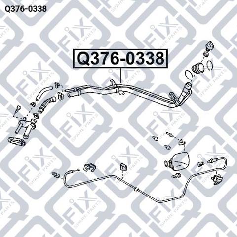 Купити Q3760338 Q-fix Шланг заливної горловини, паливного бака