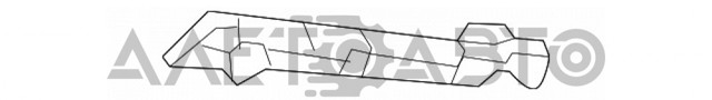 57707AN04A Subaru Направляюча переднього бампера, права