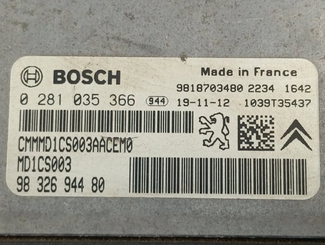  Peugeot/Citroen 9832694480 ціна, від 380.08 USD