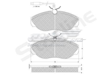 Колодки гальмівні передні, дискові SBDS820P Starline