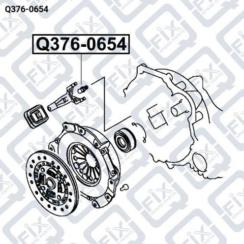 Вісь вилки зчеплення Q-fix Q3760654 ціна, від 3.89 USD