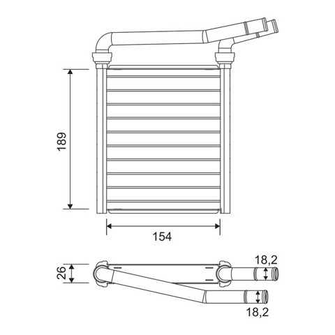 Радіатор пічки (обігрівача) VALEO 811626 ціна, від 27.58 USD
