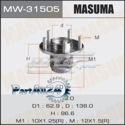 Маточини задніх коліс Masuma MW31505 ціна, від 70.97 USD