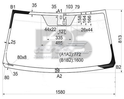 Автоскло XYG GS7017D12 ціна, від 69.67 USD