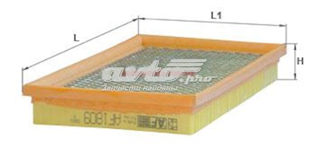 AF1809S Alpha Filter Повітряний фільтр двигуна