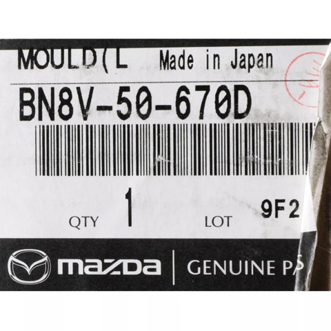 BN8V50670D Mazda 