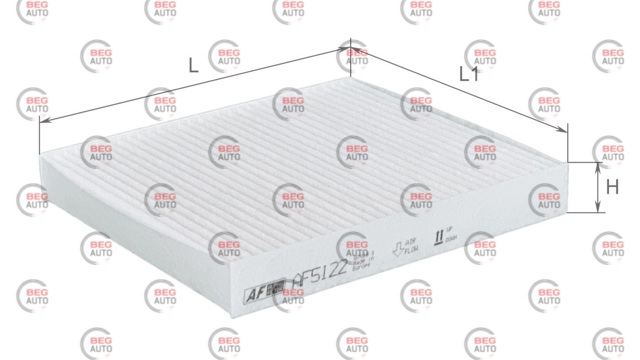 Купити AF5122 Alpha Filter Фільтр салону вугільний