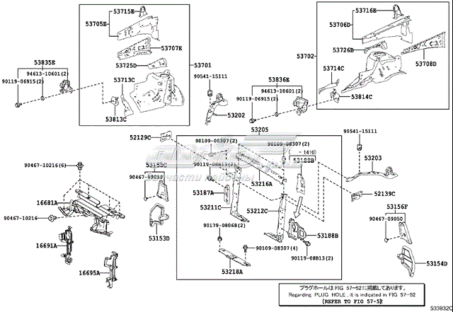 Супорт радіатора лівий/монтажна панель кріплення фар Toyota RAV4 4 (A4) (Тойота Рав4)