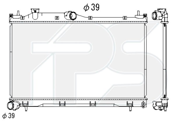 FP67A876KY Koyorad радіатор охолодження двигуна