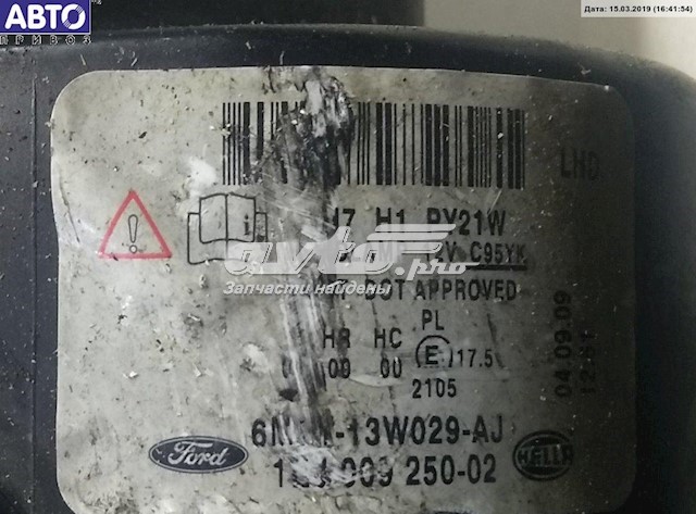 Фара права 6M2113W029AL Ford