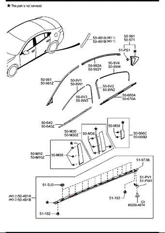 Накладка зовнішня (молдинг) порога, правий Mazda 6 (GJ, GL) (Мазда 6)