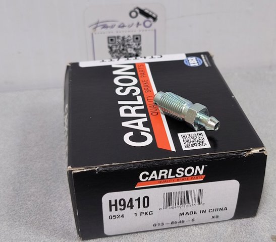 H9410 Carlson Штуцер прокачування супорту гальмівного, переднього
