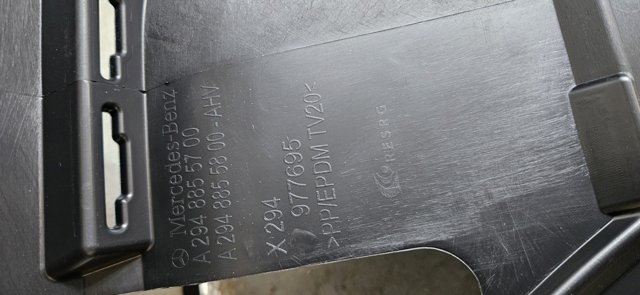 A2948855700 Mercedes Бампер задній, нижня частина