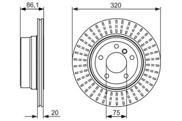 Задні дискові гальма Bosch 986479351 ціна, від 64.03 USD