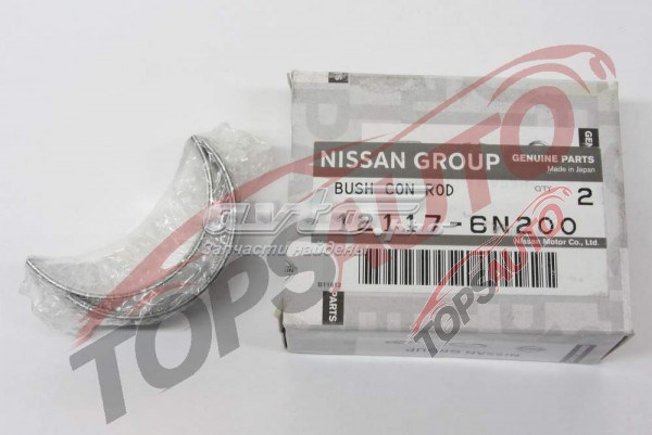 121176N200 Nissan вкладиші колінвала, шатунні, комплект, 1-й ремонт (+0,25)