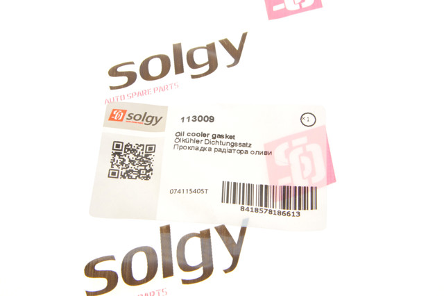 Купити 113009 Solgy Прокладка радіатора масляного