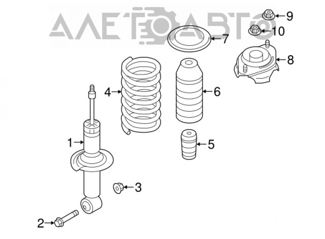 Амортизатор задній 52130836 Sensen