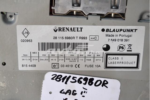 281156980R Renault (RVI) Магнітола (радіо AM/FM)