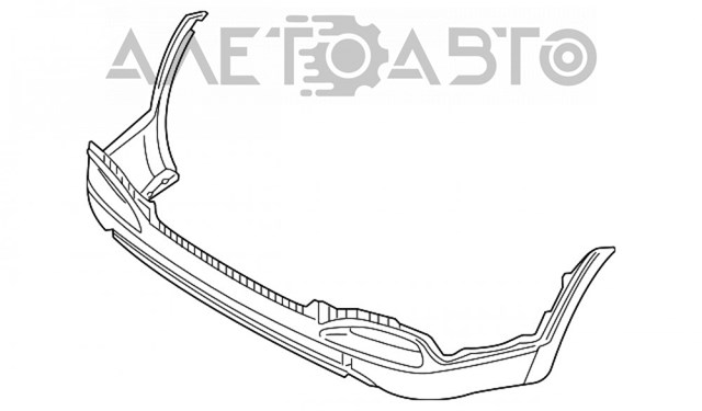 Бампер задній, нижня частина 86612C6050 Hyundai/Kia