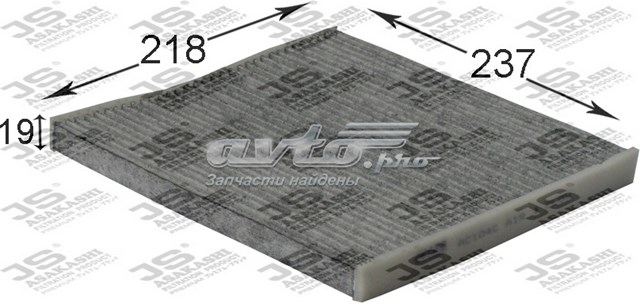 Повітряний фільтр салону JS Asakashi AC104C