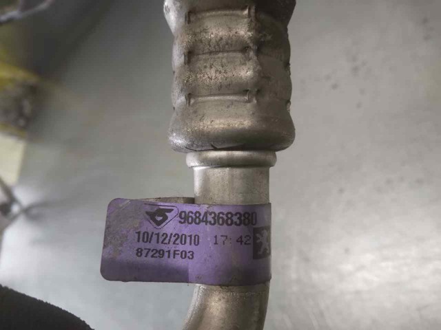 Купити 9684368380 Peugeot/Citroen Шланг кондиціонера, від заднього випарювача до компресора