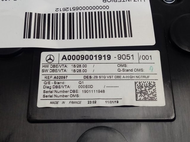 Купити A0009001919 Mercedes 