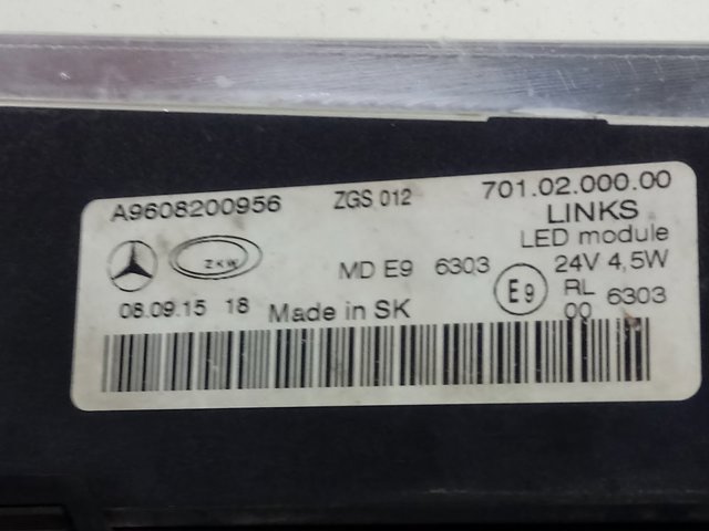 Купити A9608200456 Mercedes Фара протитуманна, ліва