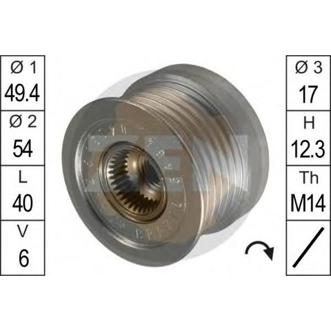 Інерційний шків ZEN ZN5464 ціна, від 32.68 USD