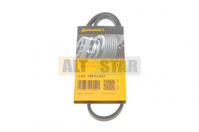 Ремінь генератора 3PK798ELAST Continental/Siemens