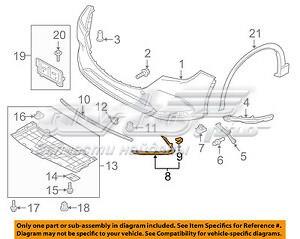 Купити TK4850130A Mazda Молдинг переднього бампера, лівий