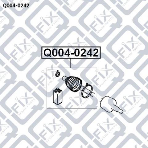 Пильник ШРКШ зовнішній, правий Q-fix Q0040242