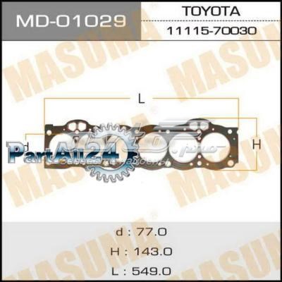 1111570030 Toyota Прокладка під головку