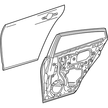 Двері задні Toyota 6700447211 ціна, від  USD