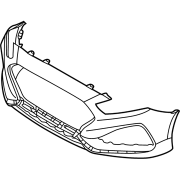Бампер передній, верхня частина Hyundai/Kia 86511C2800 ціна, від 458.57 USD