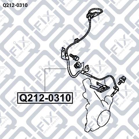 Датчик ABS передній лівий Q-fix Q2120310 ціна, від 14.33 USD