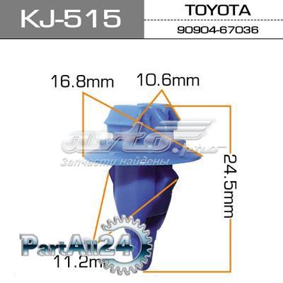 Купити KJ515 Masuma Пістон (кліп) розширювача арки крила