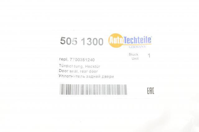 Ущільнювач двері задньої (на кузові) Autotechteile 5051300 ціна, від 62.27 USD